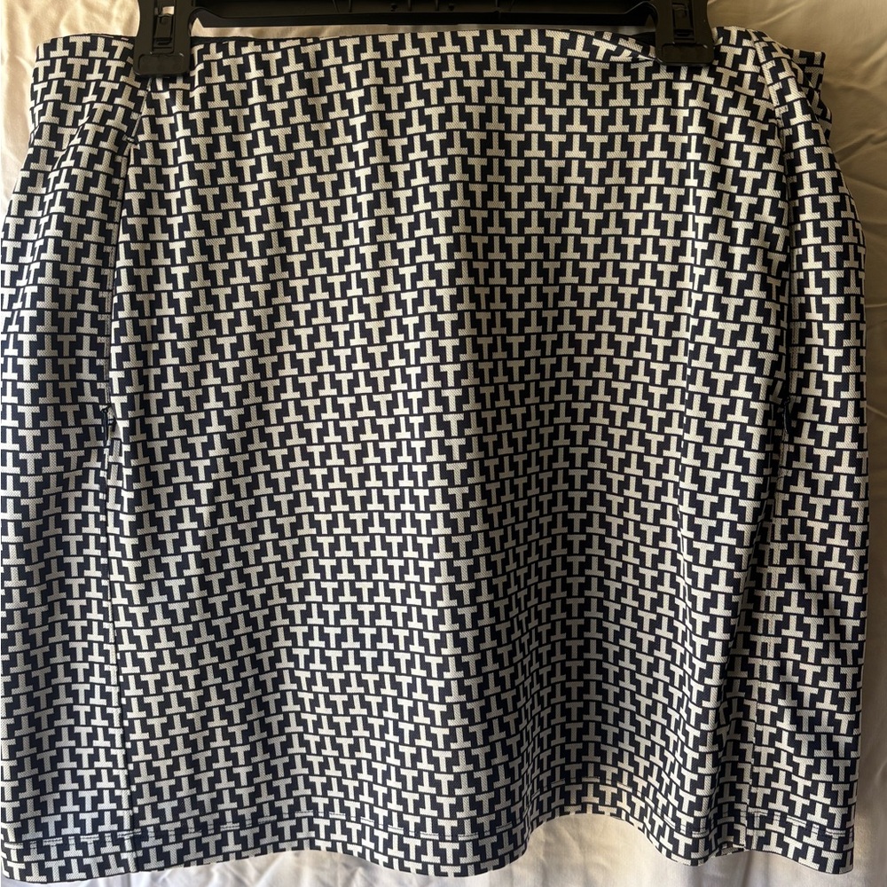 Tory Sport Black and White Mini Skirt